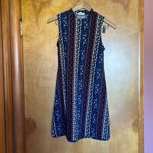 Pink Rose Patterned Dress